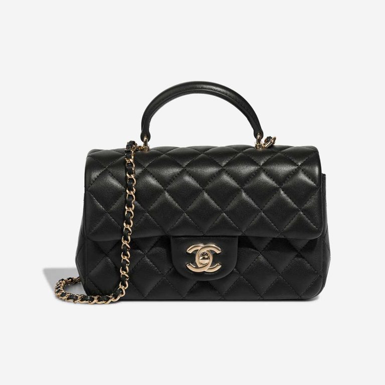Chanel Timeless Mini Rectangular Lammleder Black Front | Verkaufen Sie Ihre Designer-Tasche