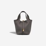 Hermès Picotin 18 Taurillon Clémence Gris Meyer Front | Verkaufen Sie Ihre Designer-Tasche