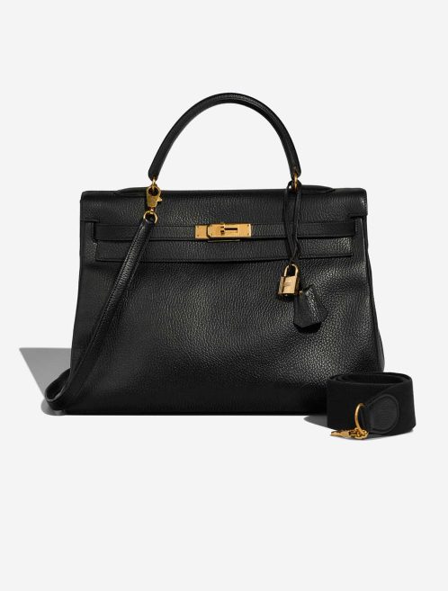 Hermès Kelly 35 Ardennes Black Front | Sell your designer bag