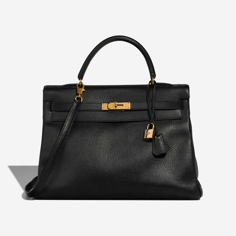 Hermès Kelly 35 Ardennes Black Front | Sell your designer bag