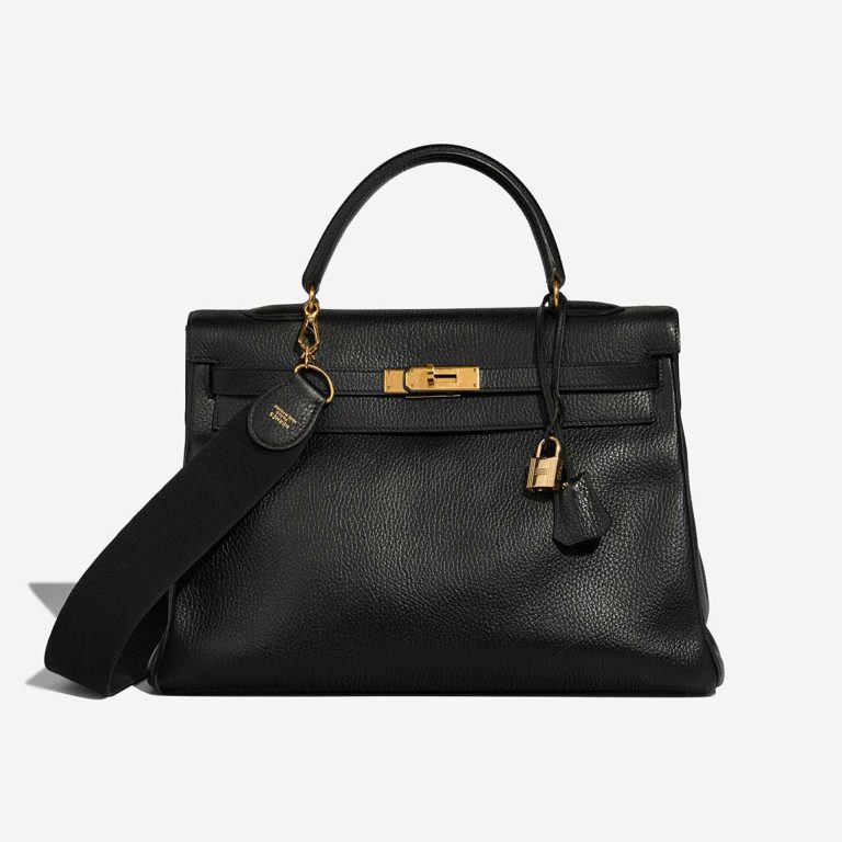 Hermès Kelly 35 Ardennes Black Front | Sell your designer bag