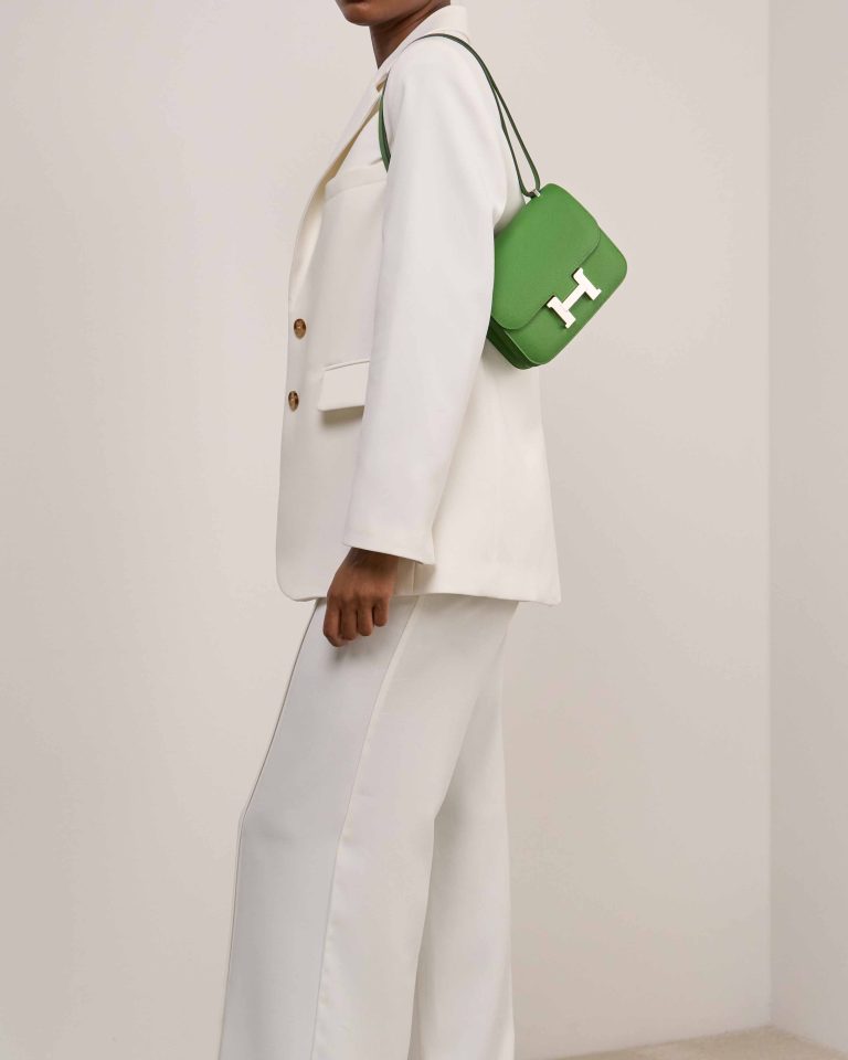 Hermès Constance 18 Epsom Vert Yucca Front | Vendre votre sac de créateur