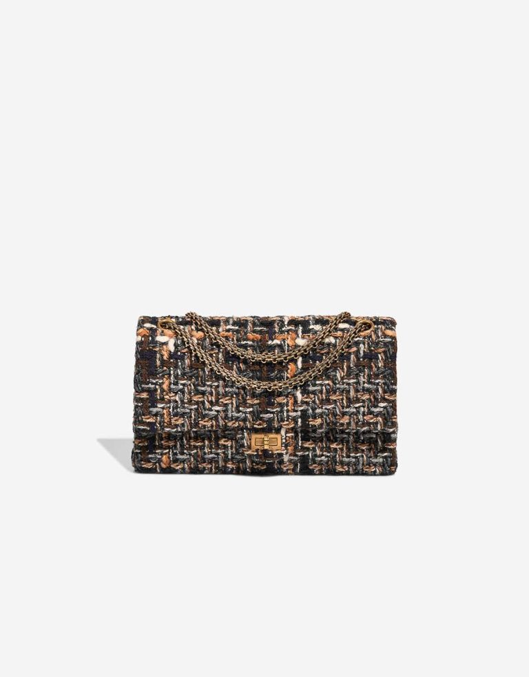 Chanel 2.55 Reissue 226 Tweed Brown Front | Verkaufen Sie Ihre Designer-Tasche