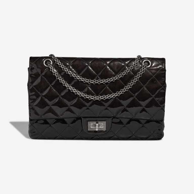 Chanel 2.55 Reissue 227 Patent Black Front | Sell your designer bag