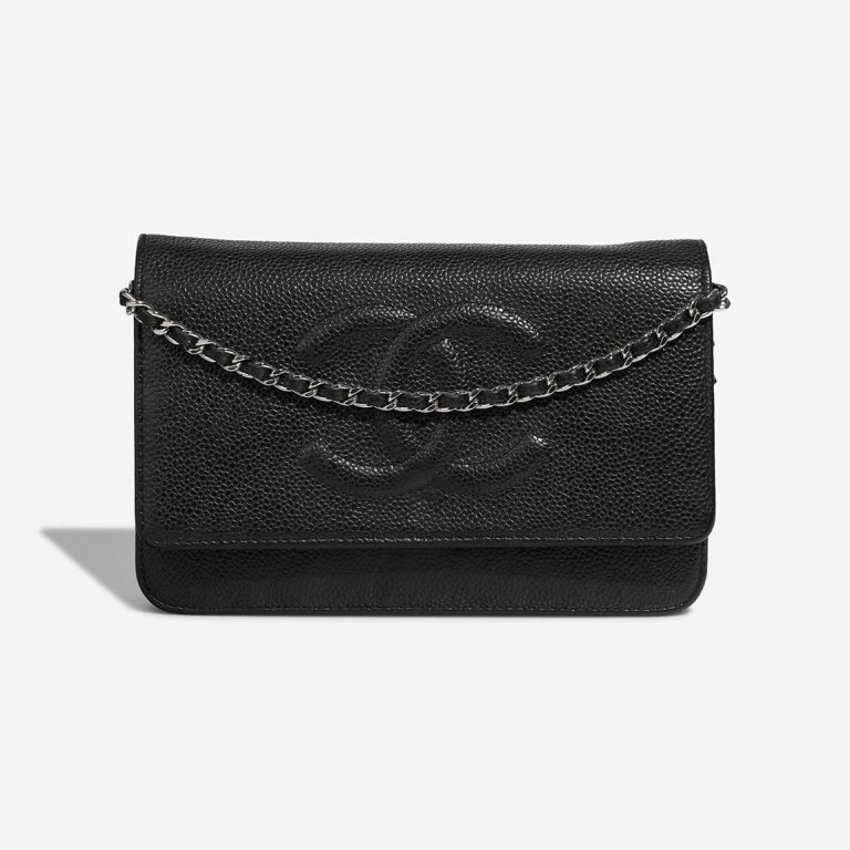 Chanel Wallet On Chain Caviar Black Front | Sell your designer bag