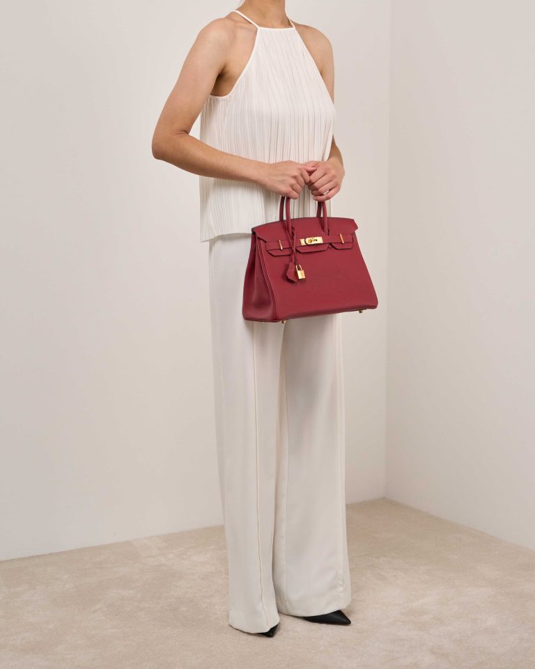 Hermès Birkin 30 Togo Rouge Grenat Front | Verkaufen Sie Ihre Designer-Tasche