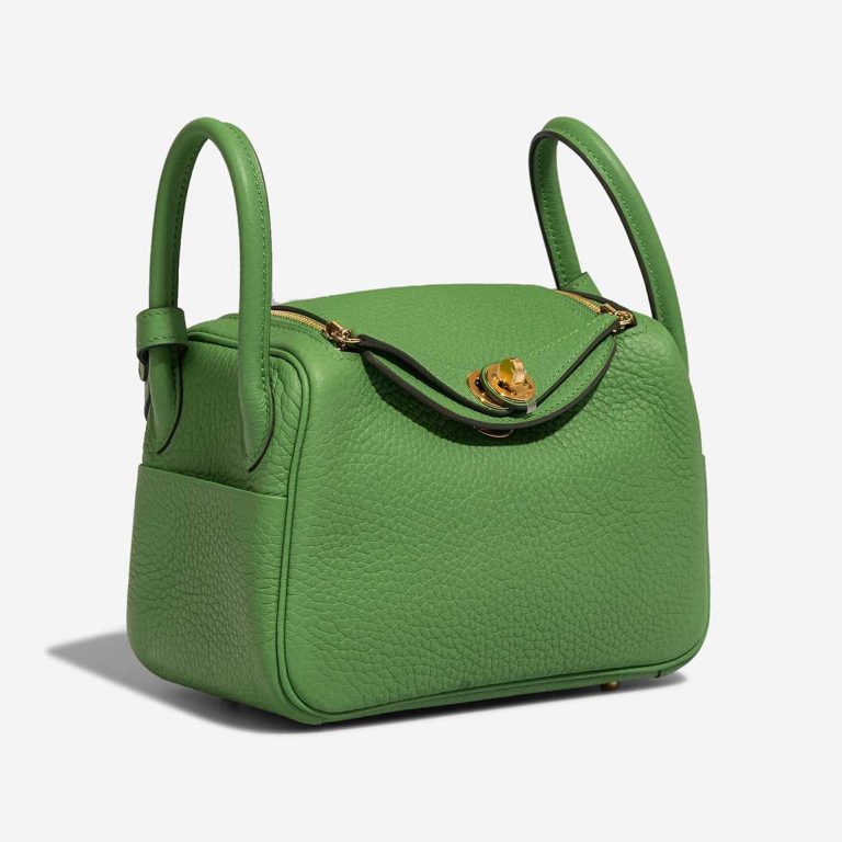 Hermès Lindy Mini Taurillon Clémence Vert Yucca | Sell your designer bag