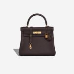 Hermès Kelly 28 Taurillon Clémence Macassar Front | Sell your designer bag