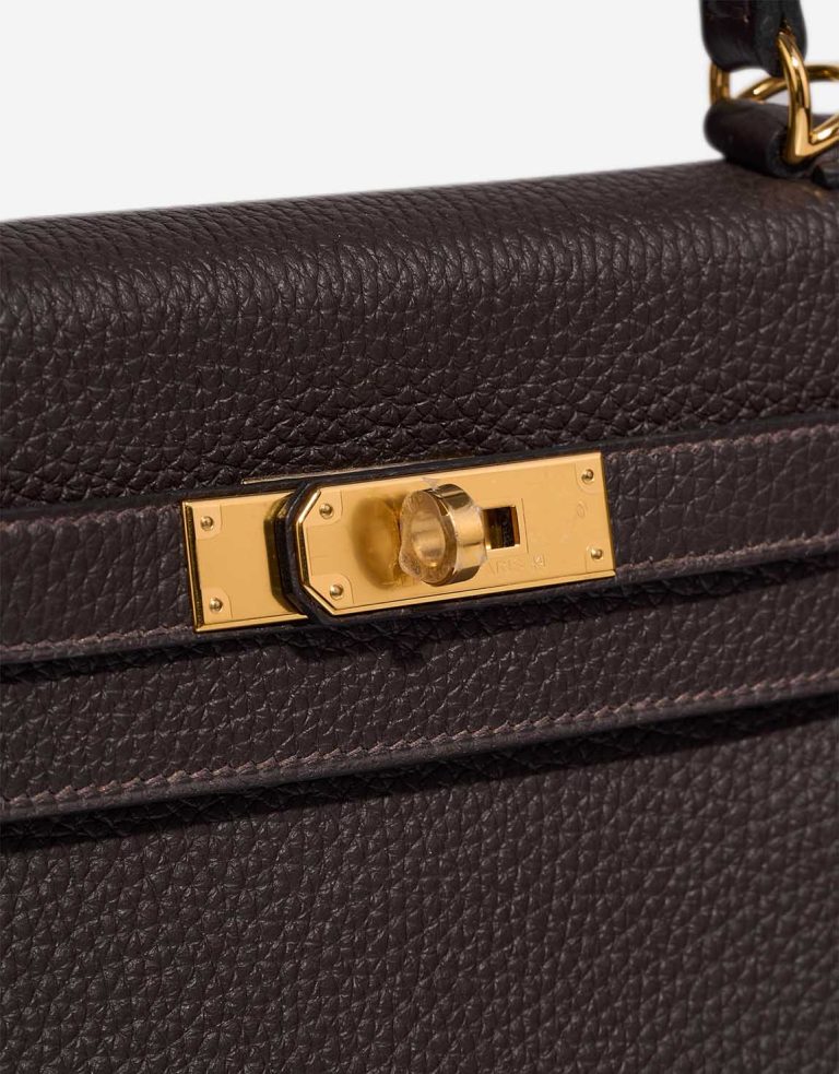 Hermès Kelly 28 Taurillon Clémence Macassar Closing System | Sell your designer bag