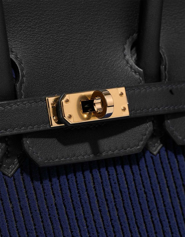 Hermès Birkin 25 Côte à Côte Tuffetage Swift Caban / Bleu Saphir Closing System | Sell your designer bag