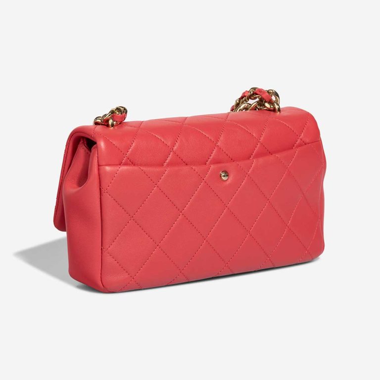 Chanel Timeless Flap Bag Medium Lamb Coral Red | Sell your designer bag