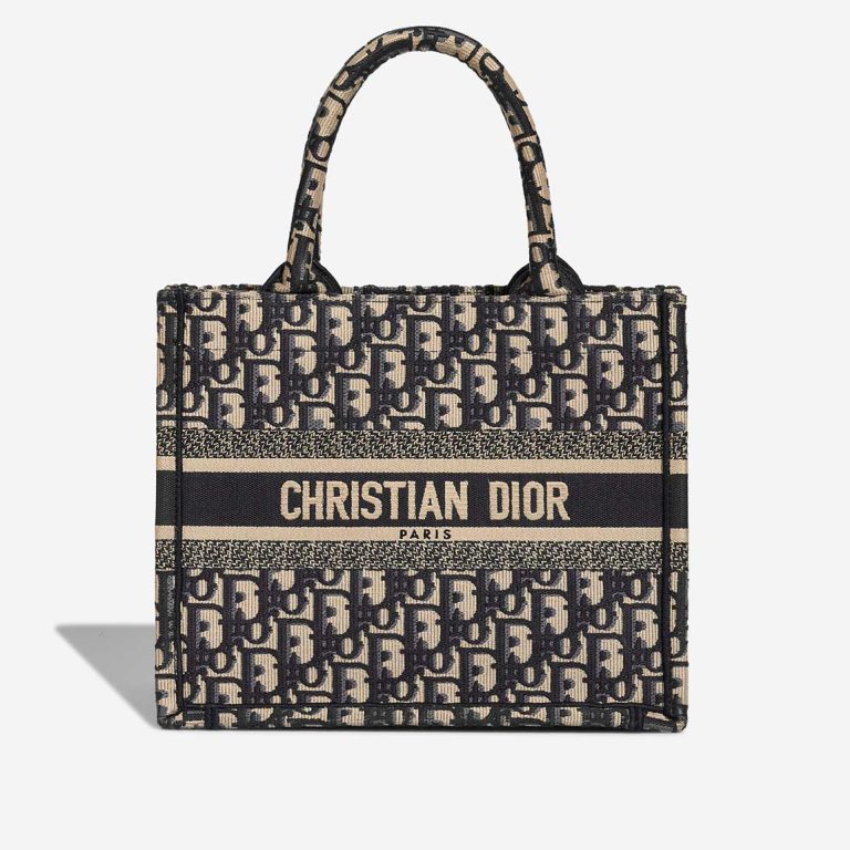 Dior Book Tote Small Canvas Blue Front | Vendre votre sac de créateur