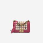 Chanel Boy Small Lamb / Tweed Pink / Beige / Multicolour Front | Sell your designer bag