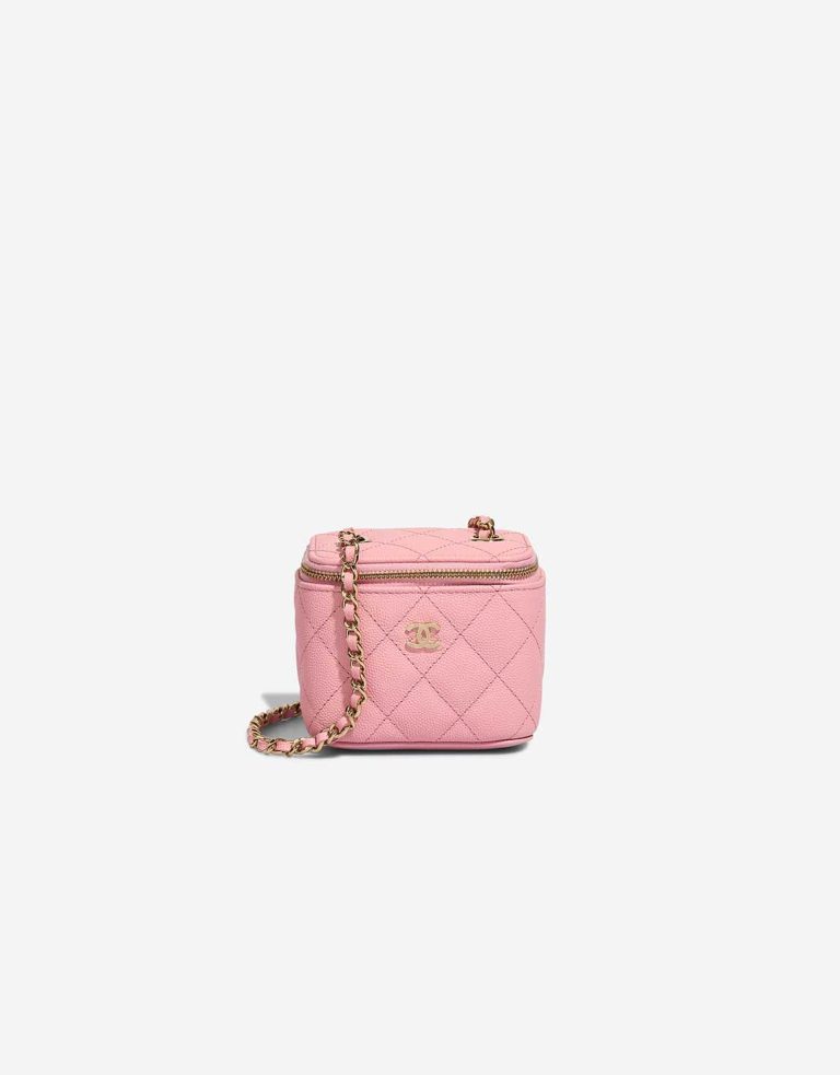 Chanel Vanity kleine Tasche Caviar Leder Rosa SACLAB