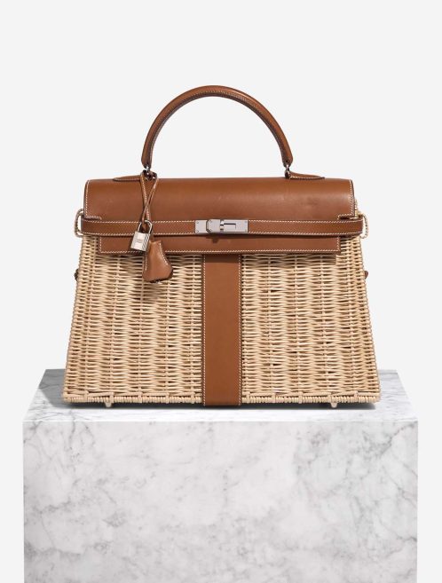 Hermès Kelly Picnic 35 Osier / Barénia Fauve / Naturel Front | Sell your designer bag