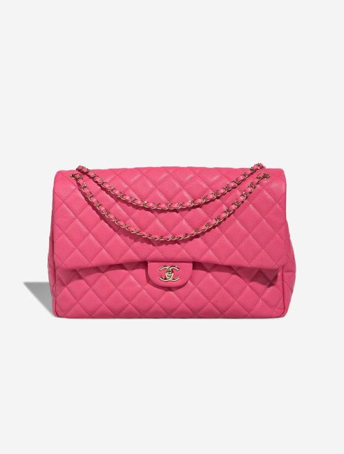 Chanel Flap Bag XXL Caviar Hot Pink Front | Sell your designer bag