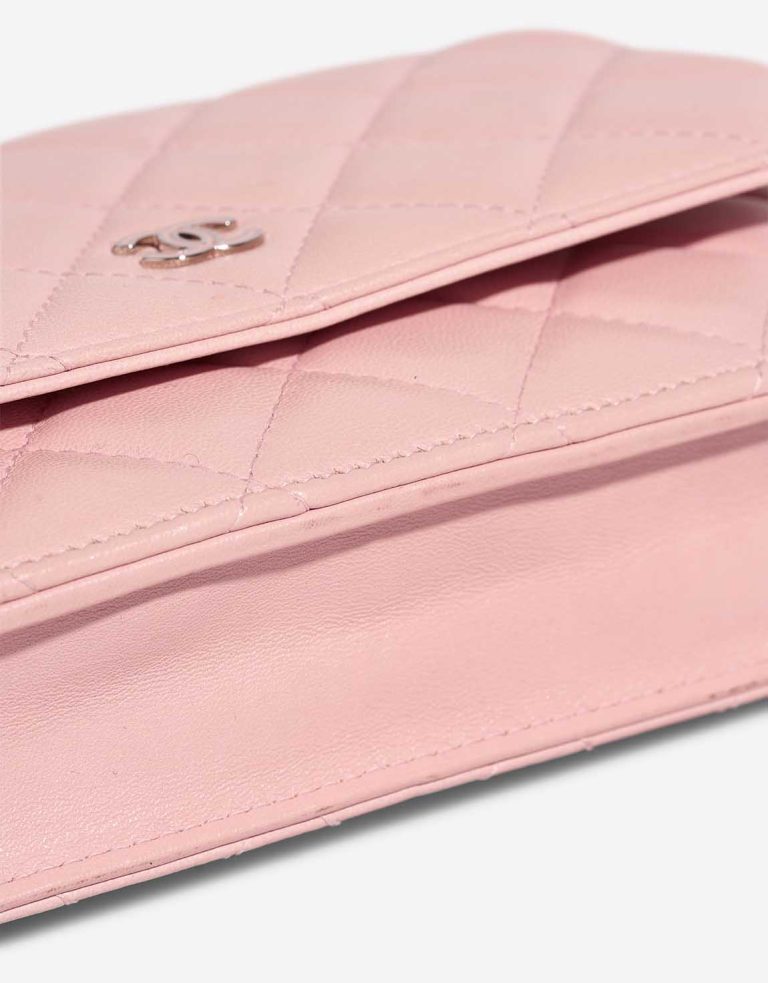 Chanel Wallet on Chain Timeless Lamb Pink Signs of wear | Sell your designer bag