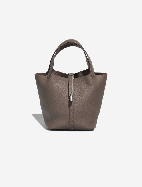 Hermès Picotin 22 Taurillon Clémence Étoupe Front | Sell your designer bag