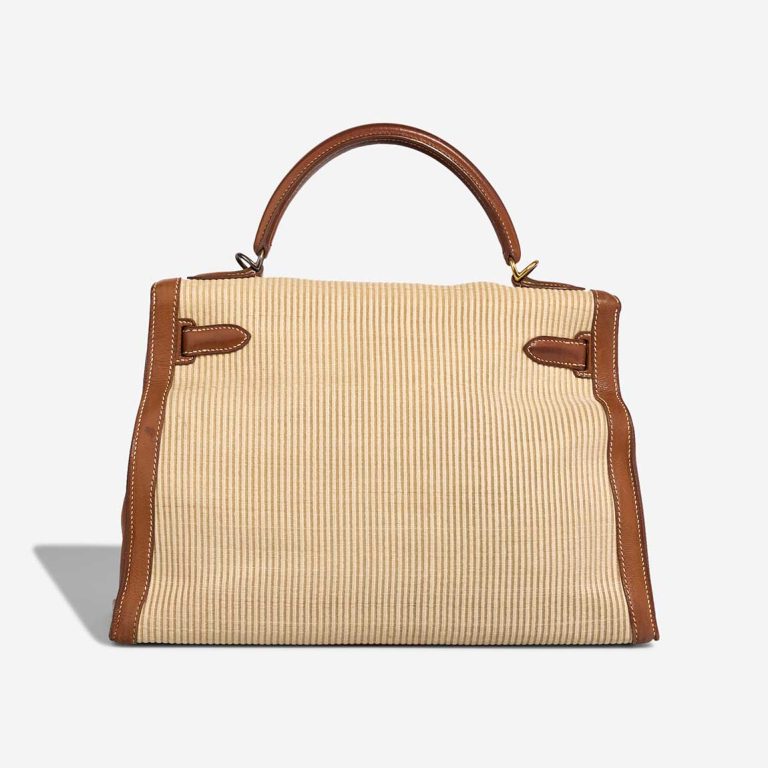 Hermès Kelly 28 Crinoline Barénia / Canvas / Nylon Fauve / Naturel | Sell your designer bag