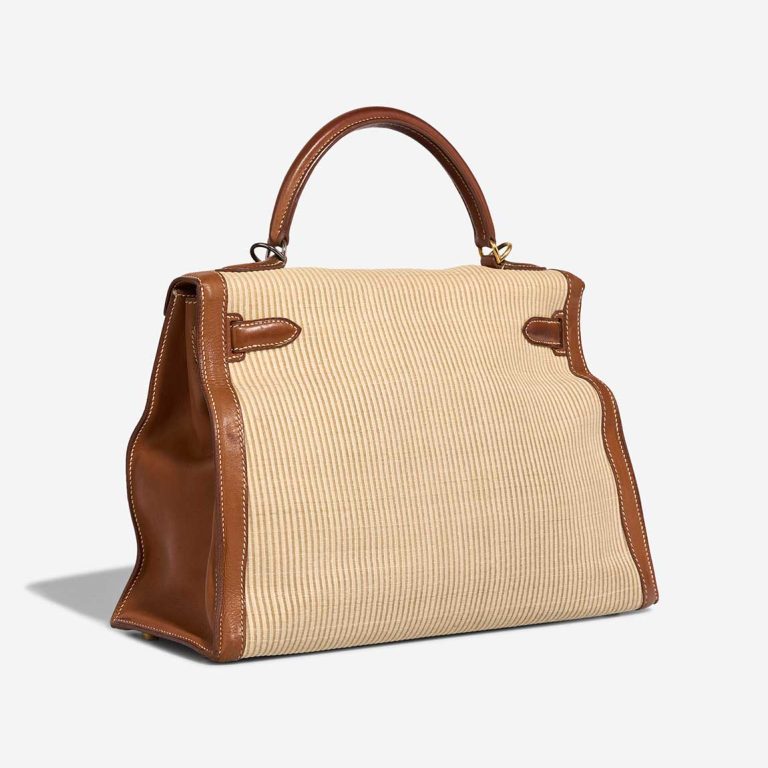 Hermès Kelly 28 Crinoline Barénia / Canvas / Nylon Fauve / Naturel | Sell your designer bag