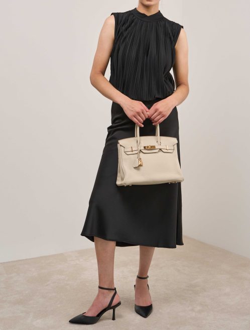 Hermès Birkin 30 Togo Béton  on Model | Sell your designer bag