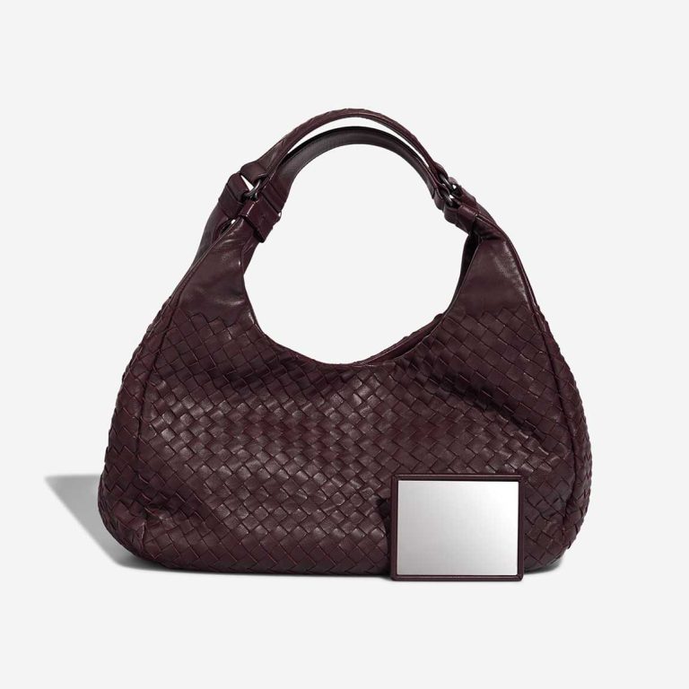 Bottega Veneta Shoulder Bag Medium Lamb Dark Burgundy Front | Sell your designer bag