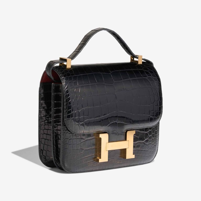 Hermès Constance 24 Alligator Mississippi Black / Rouge Grenat | Sell your designer bag