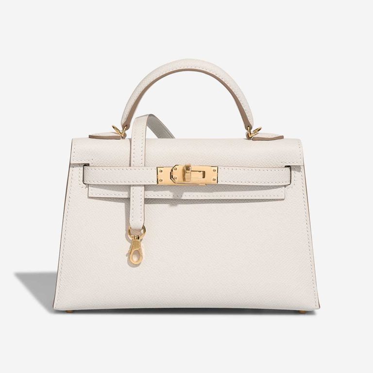 Hermès Kelly Mini Epsom Gris Pâle Front | Sell your designer bag