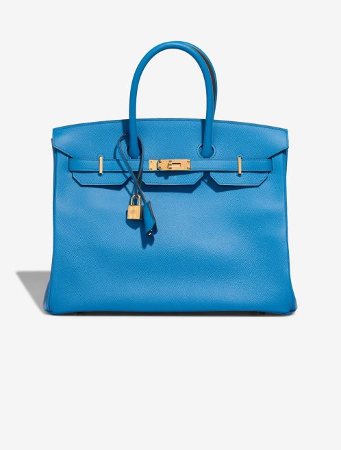 Hermès Birkin 35 Epsom Bleu Zanzibar Front | Verkaufen Sie Ihre Designer-Tasche