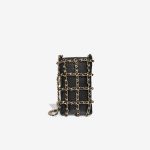 Chanel Phone Holder Lamb Black Front | Sell your designer bag