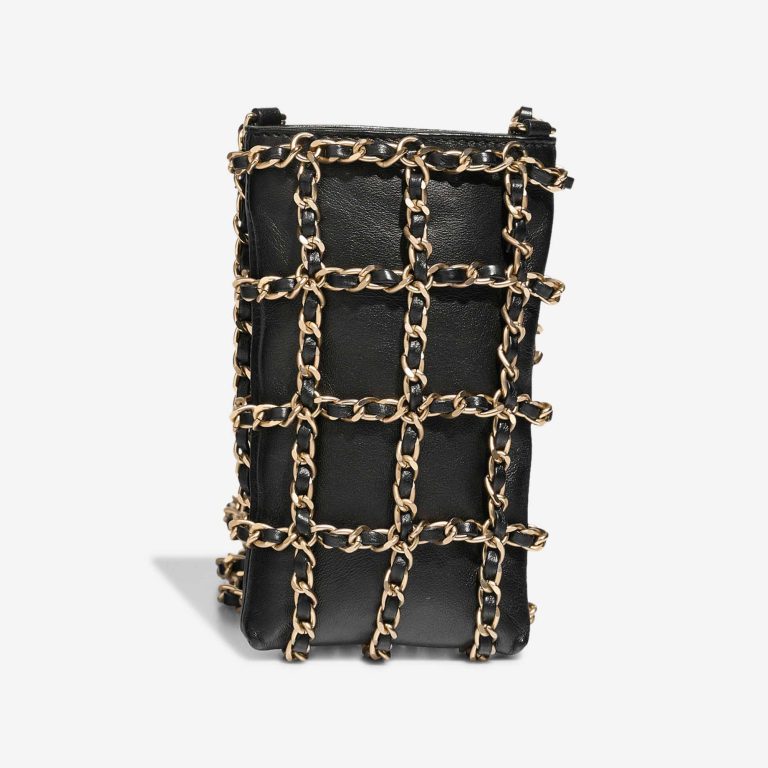 Chanel Phone Holder Lamb Black | Vendez votre sac de créateur