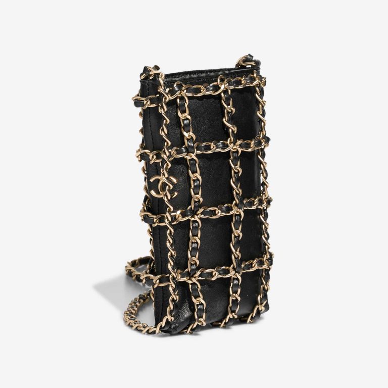 Chanel Phone Holder Lamb Black | Vendez votre sac de créateur