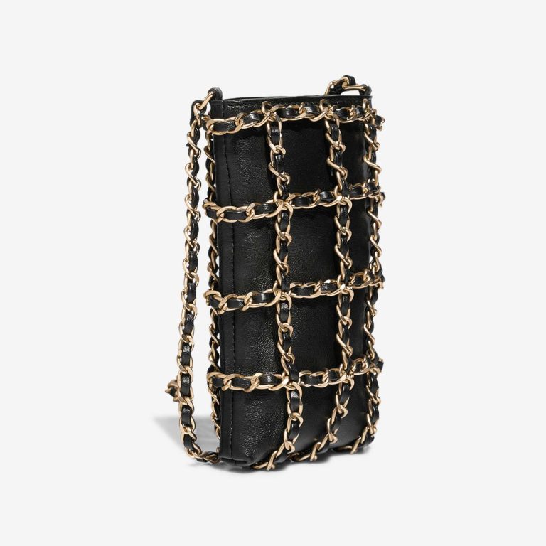 Chanel Phone Holder Lamb Black | Vendez votre sac de créateur