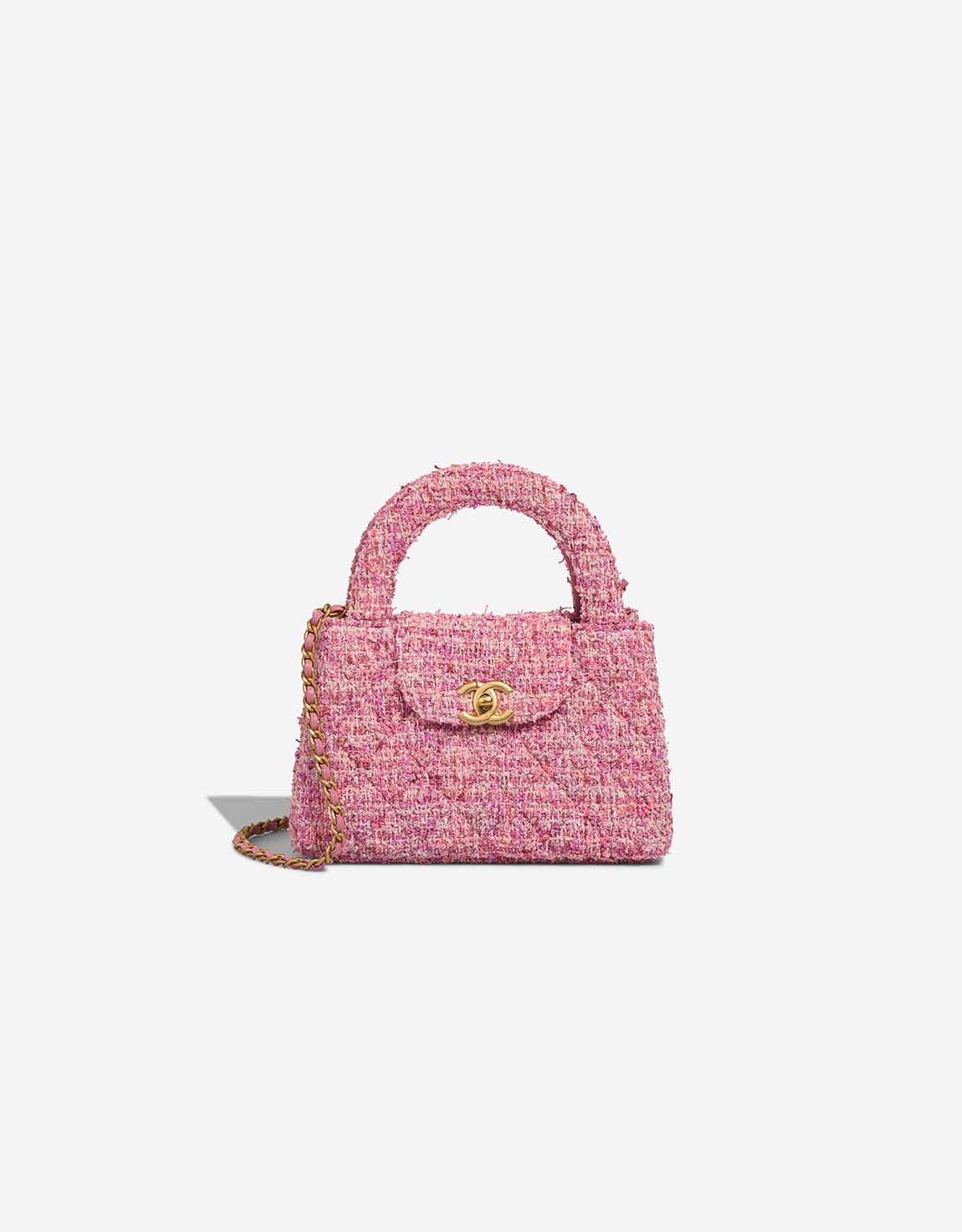 Chanel Kelly mittelgroBe Tasche Tweed Pink SACLAB