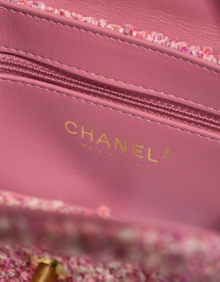 Chanel Kelly Medium Tweed Pink Logo | Sell your designer bag