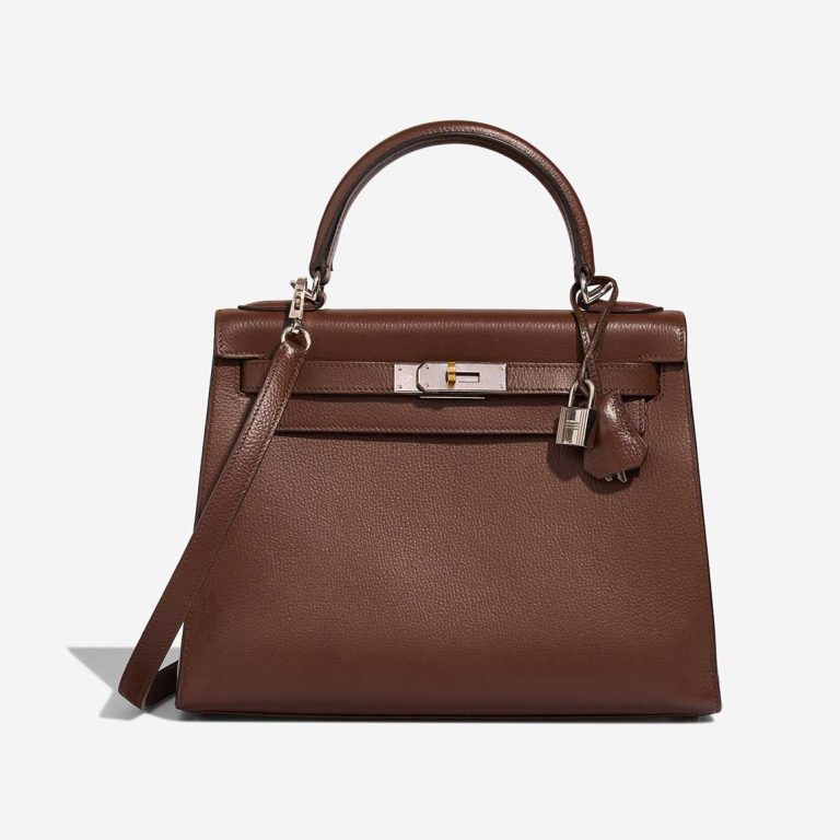 Hermès Kelly 28 Evercolor Brown Front | Sell your designer bag