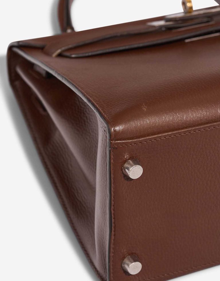 Hermès Kelly 28 Evercolor Brown Signs of wear | Sell your designer bag