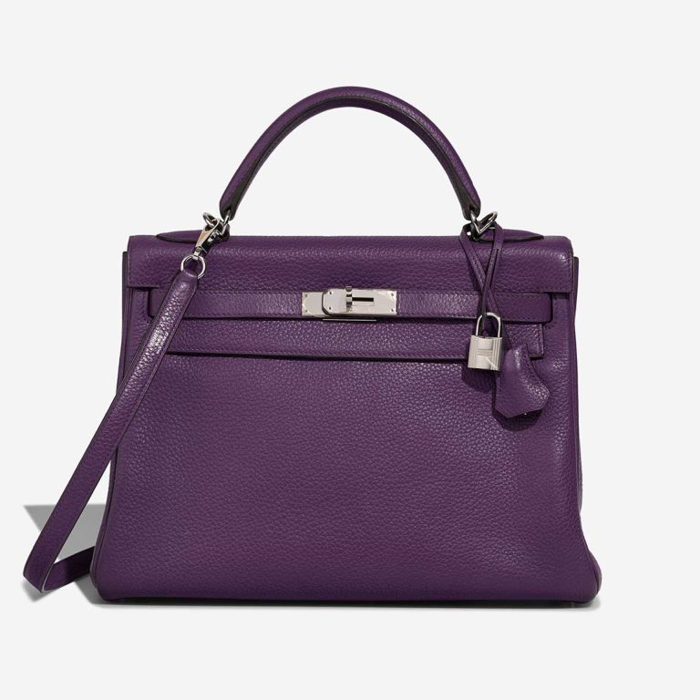 Hermès Kelly 32 Togo Ultraviolet  Front | Sell your designer bag