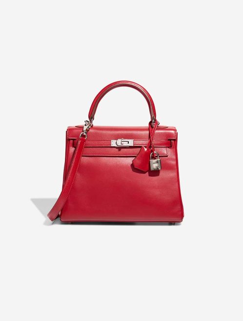 Hermès Kelly 25 Tadelakt Rouge Vif Front | Sell your designer bag