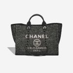 Chanel Deauville Medium New Wool Black / Grey Front | Sell your designer bag