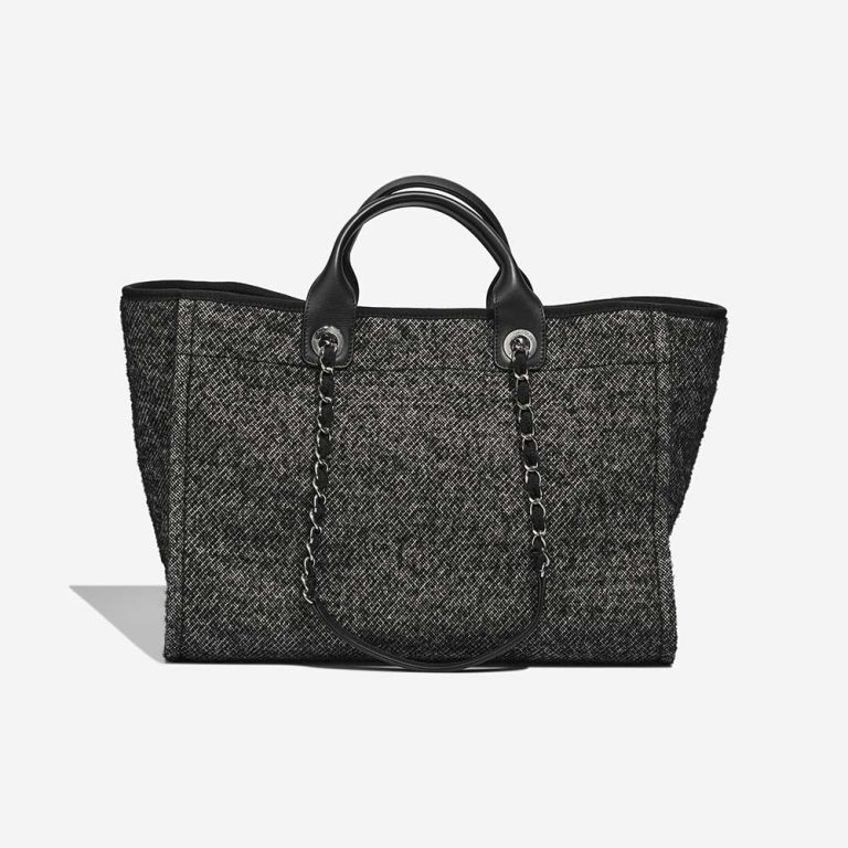 Chanel Deauville Medium New Wool Black / Grey | Sell your designer bag