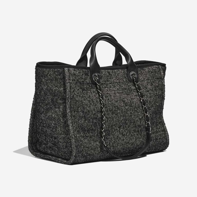 Chanel Deauville Medium New Wool Black / Grey | Sell your designer bag