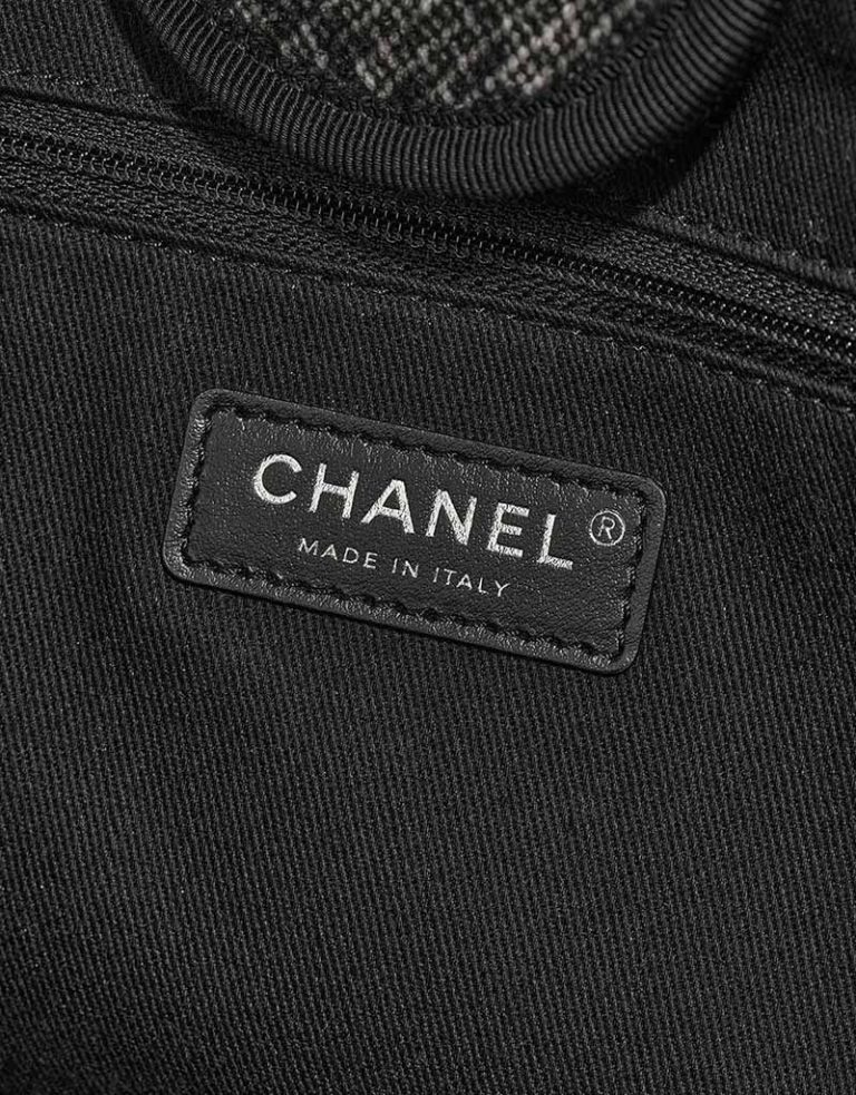 Chanel Deauville Medium New Wool Black / Grey Logo | Sell your designer bag