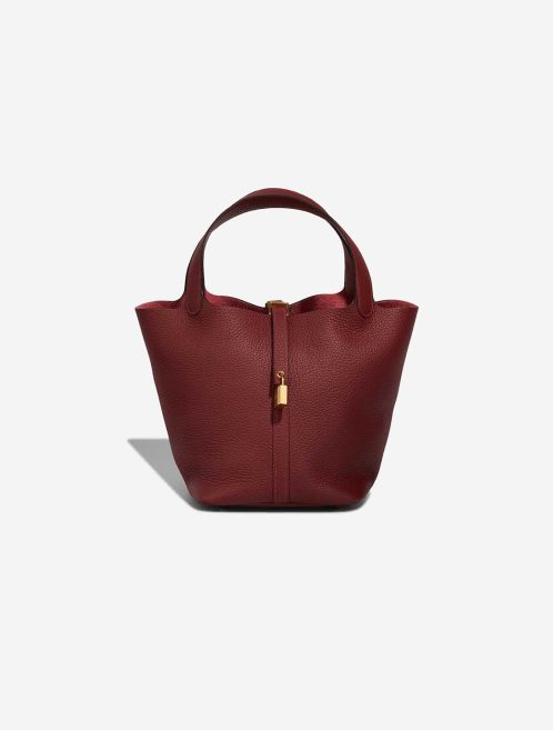 Hermès Picotin 22 Taurillon Clémence Rouge H Front | Sell your designer bag