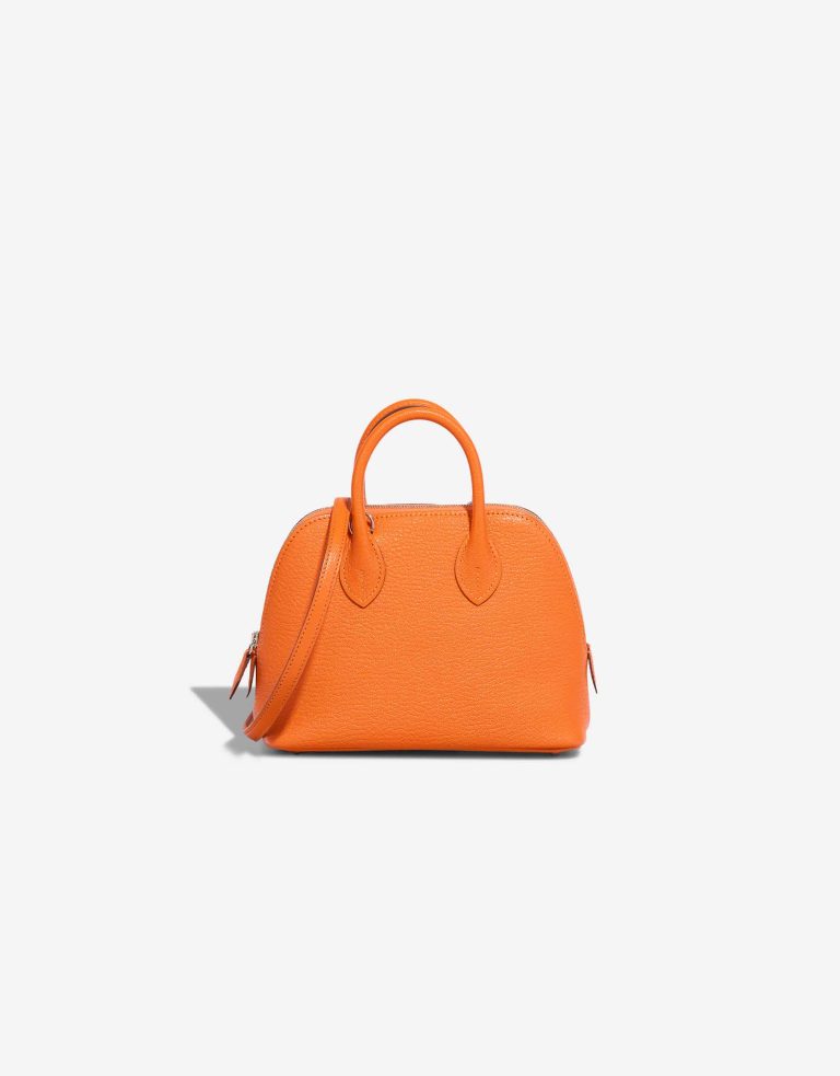 Hermès Bolide Mini Chèvre Mysore Orange Minium Front | Verkaufen Sie Ihre Designertasche