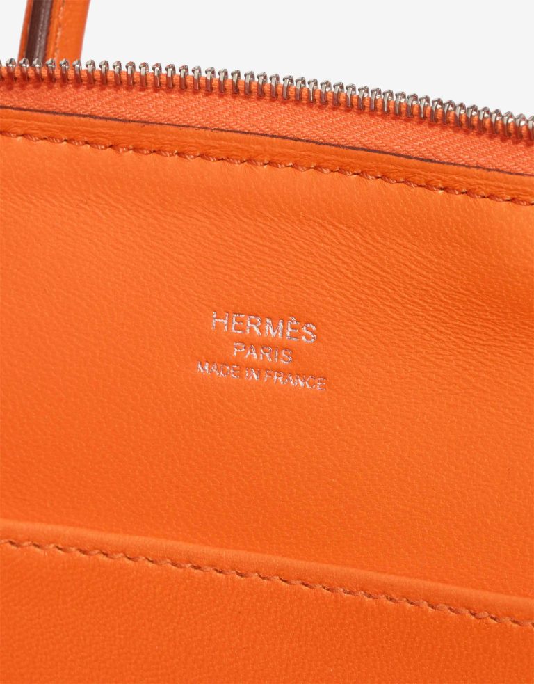 Hermès Bolide Mini Chèvre Mysore Orange Minium Logo | Sell your designer bag