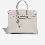 Hermès Birkin 35 Togo Gris Perle Front | Verkaufen Sie Ihre Designer-Tasche