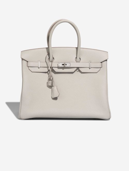 Hermès Birkin 35 Togo Gris Perle Front | Verkaufen Sie Ihre Designer-Tasche