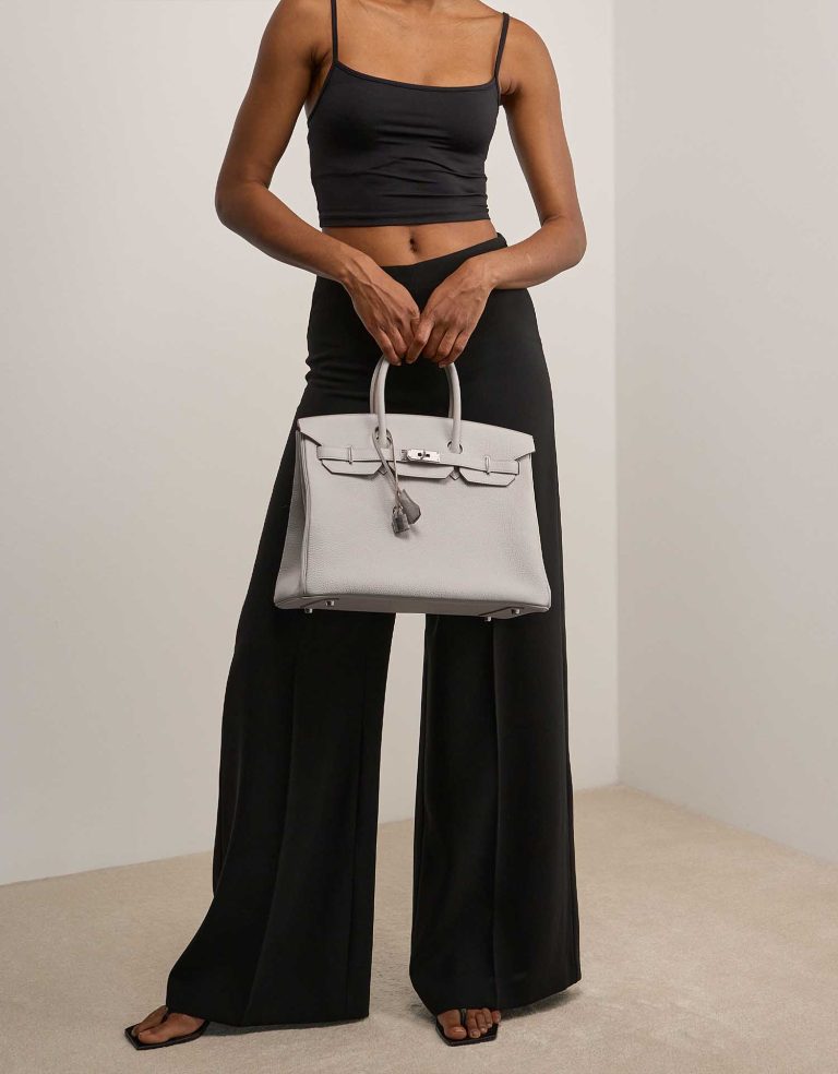 Hermès Birkin 35 Togo Gris Perle Front | Verkaufen Sie Ihre Designer-Tasche