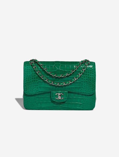 Chanel Timeless Jumbo Alligator Mississippi Emerald Front | Verkaufen Sie Ihre Designer-Tasche